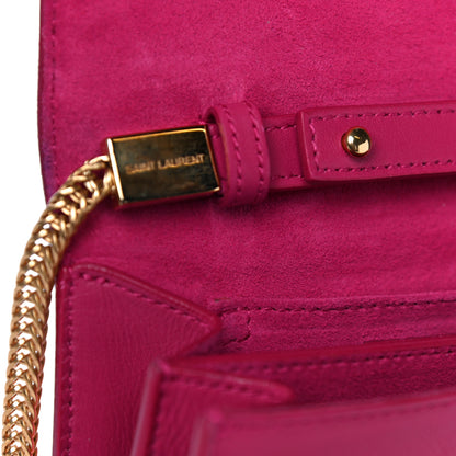 Saint Laurent Calfskin Small Classic Y Satchel Fuchsia 16 of 18