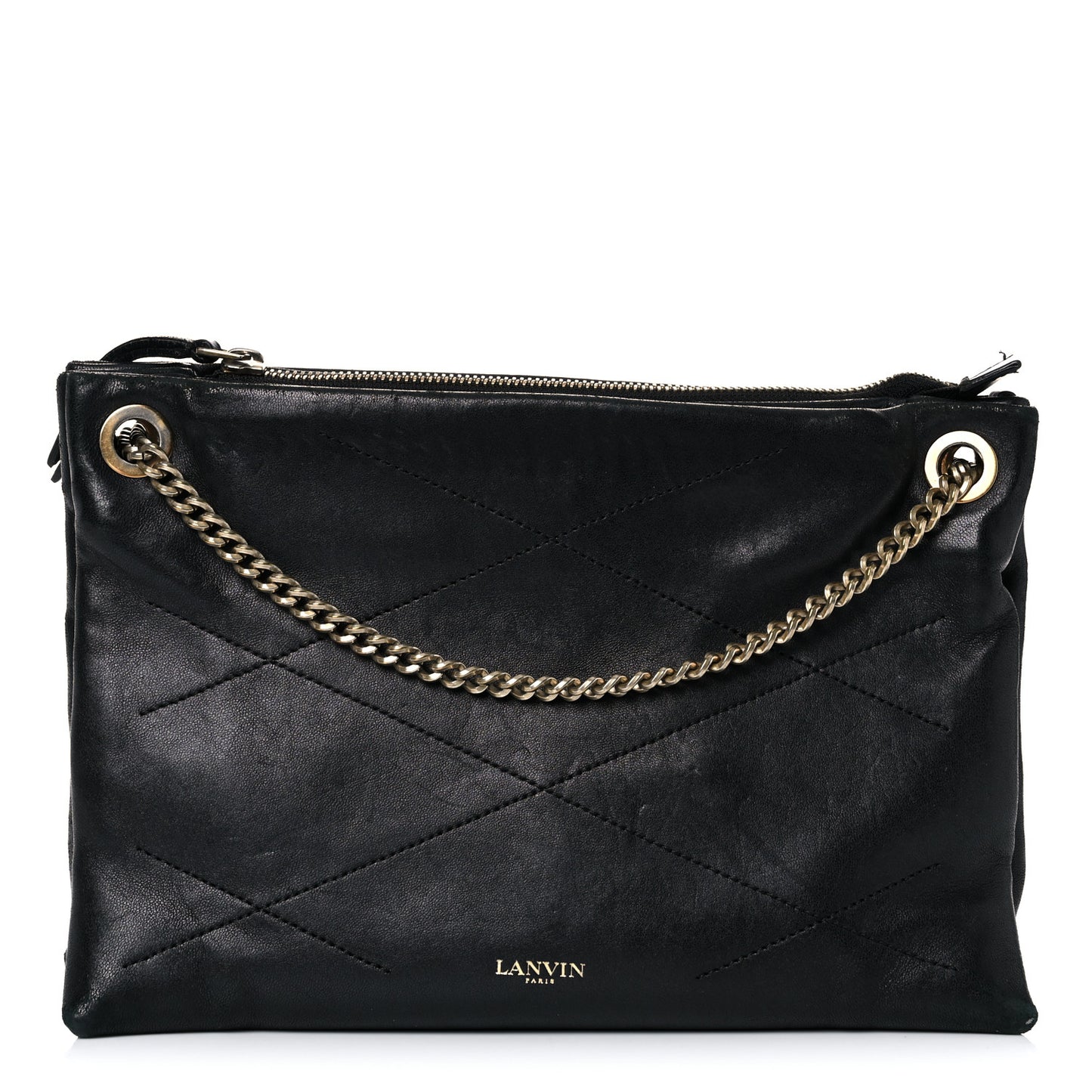 Lambskin Quilted Small Sugar Shoulder Bag Black