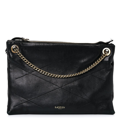 Lanvin Lambskin Quilted Small Sugar Shoulder Bag Black 1 of 26