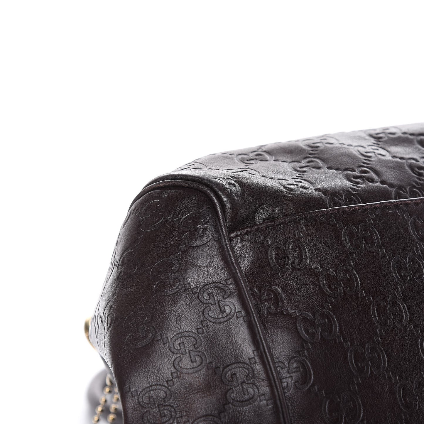 Guccissima Medium Sukey Boston Chocolate