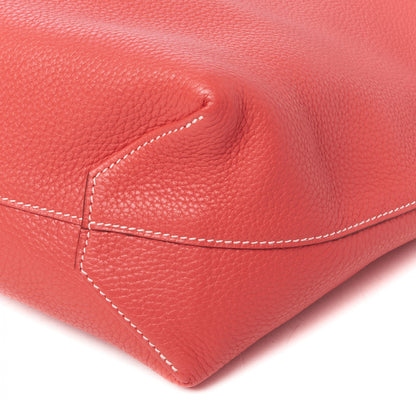 Hermes Taurillon Clemence Double Sens 45 Reversible Tote Rubis Bougainvillea 4 of 8