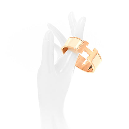 Hermes Enamel Wide Clic Clac H Bracelet PM Creme 2 of 5