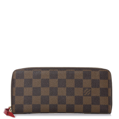 Louis Vuitton Damier Ebene Clemence Wallet Cherry 1 of 7