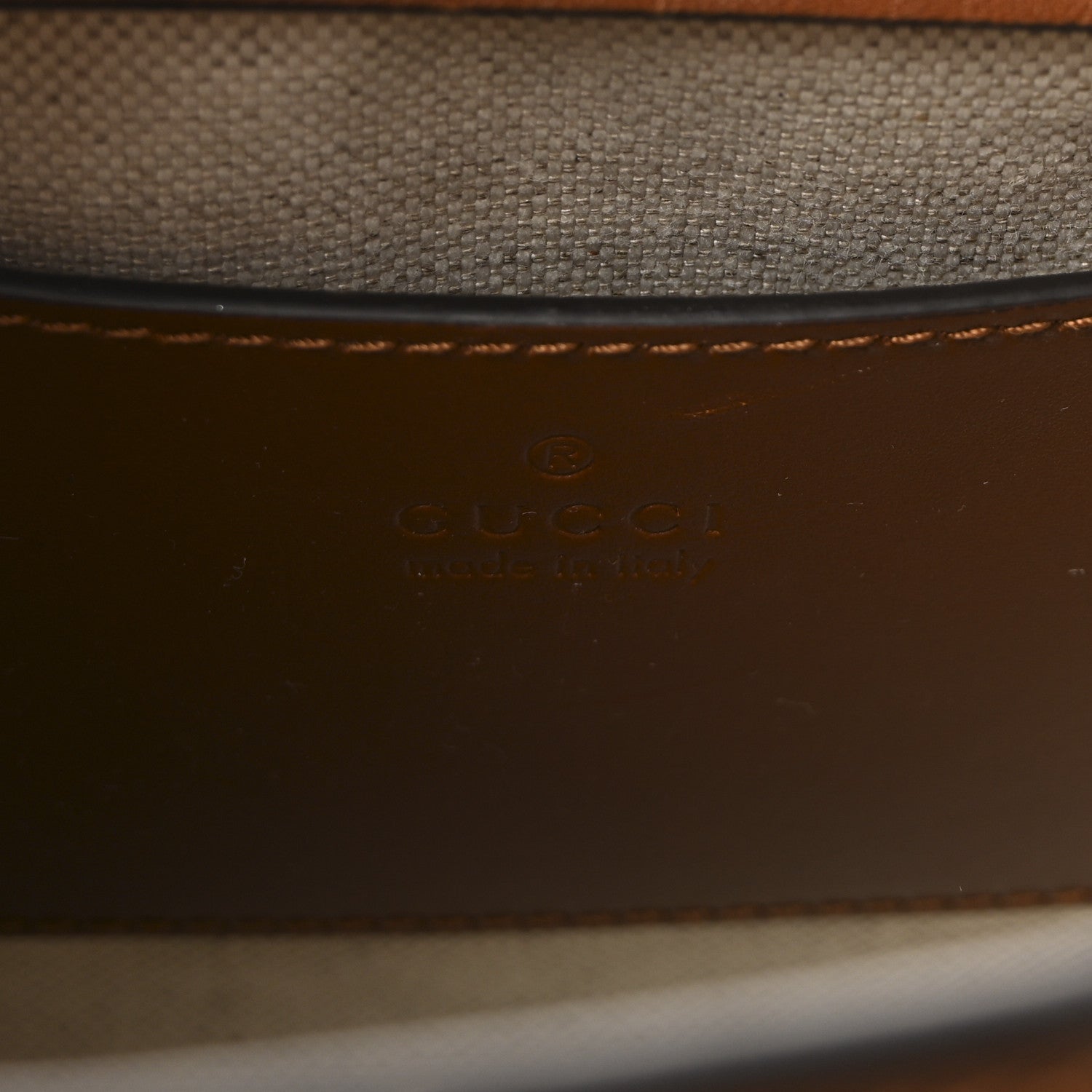 Gucci New Canvas Charisma Calfskin Crystal GG Monogram Mini Diana Tote Bag Camel Ebony 6 of 9