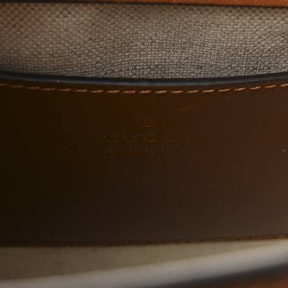 Gucci New Canvas Charisma Calfskin Crystal GG Monogram Mini Diana Tote Bag Camel Ebony 6 of 9