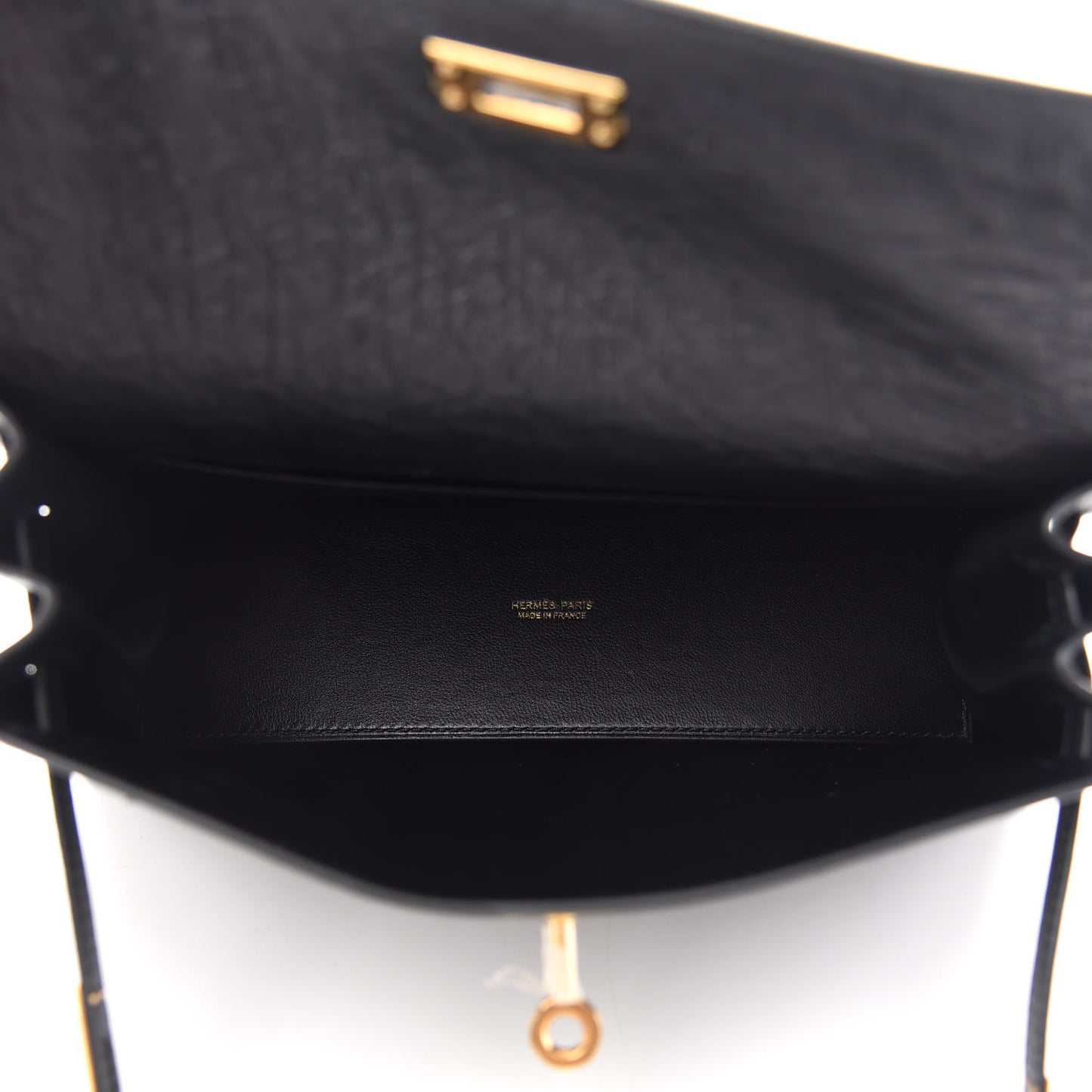 Ostrich Kelly Danse II Belt Bag Black