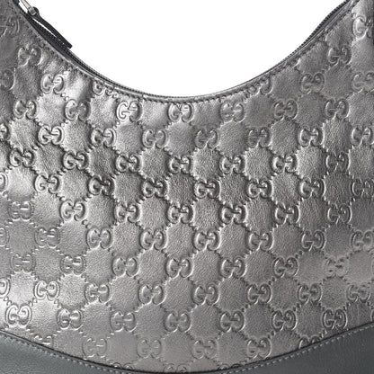 Gucci Guccissima Small Shoulder Bag Pewter 10 of 10