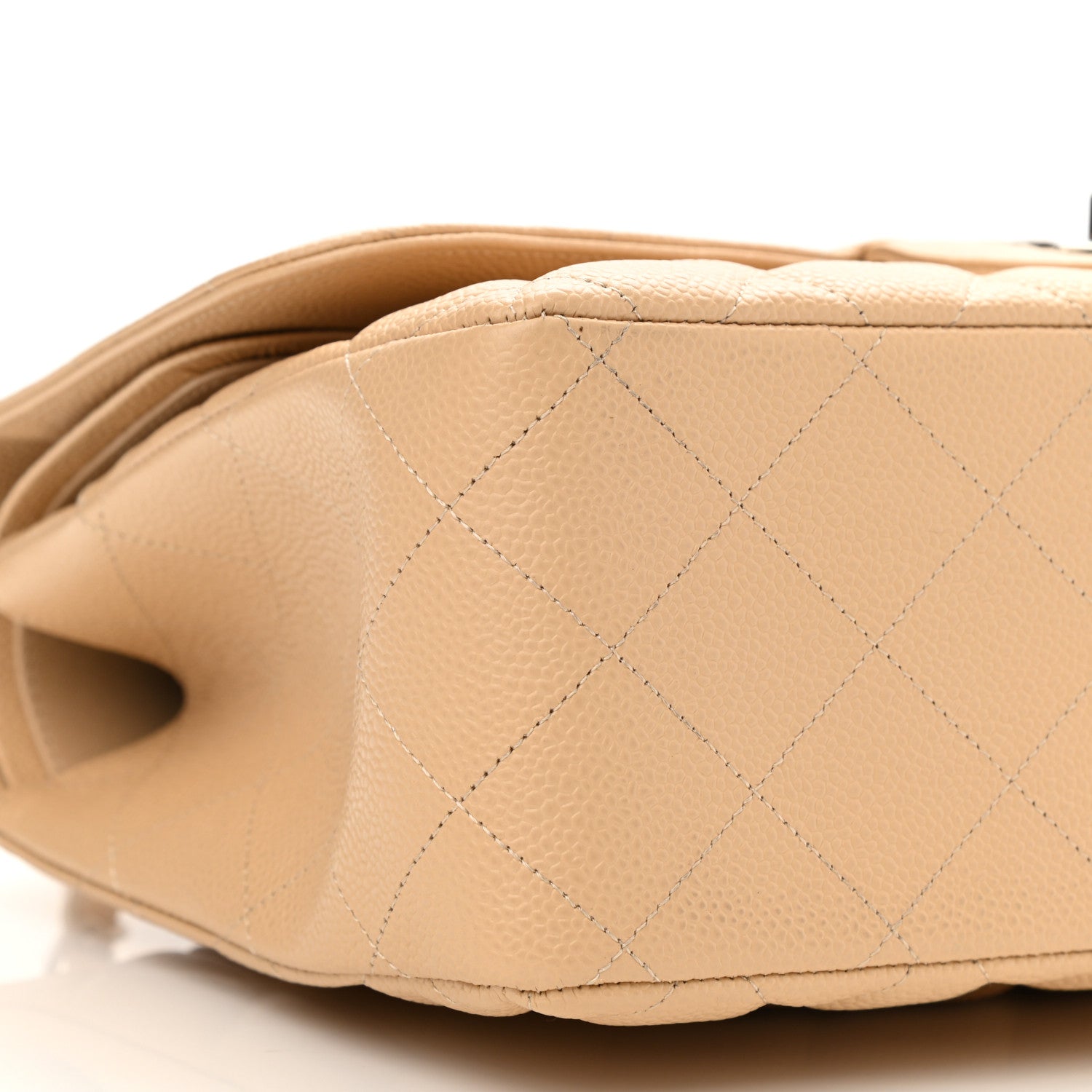 Chanel Caviar Quilted Jumbo Double Flap Light Beige 9 of 10