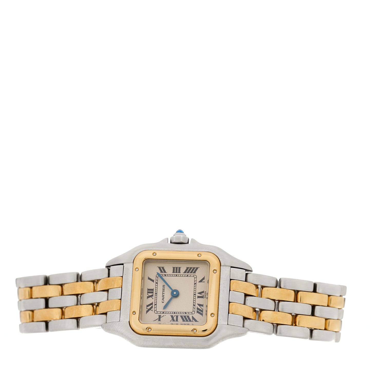 Stainless Steel 18K Yellow Gold 22mm Panthere Quartz Watch