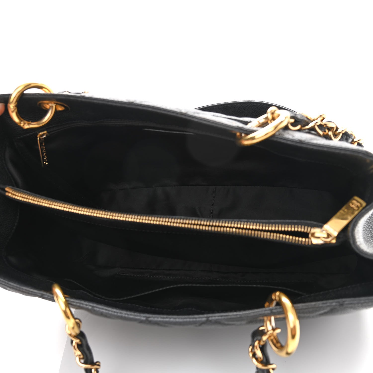 Chanel Caviar Quilted Grand Shopping Tote GST Black 5 of 11