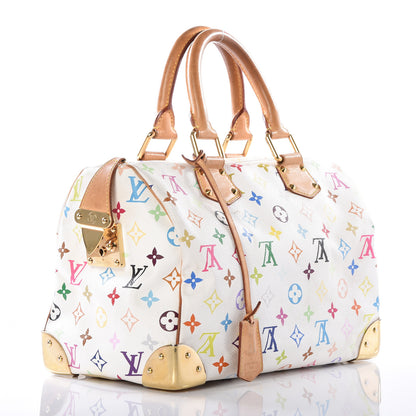 Louis Vuitton Monogram Multicolor Speedy 30 White 2 of 12
