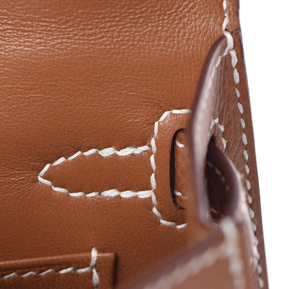 Hermes Epsom Mini Kelly Sellier 20 Gold 12 of 33