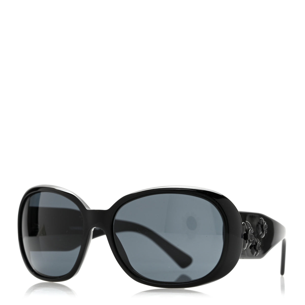 Chanel Camellia CC Sunglasses 5113 Black 1 of 9