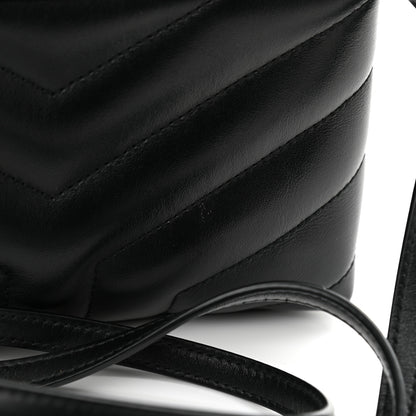 Saint Laurent Calfskin Y Quilted Monogram Toy Loulou Crossbody Bag Black 11 of 11