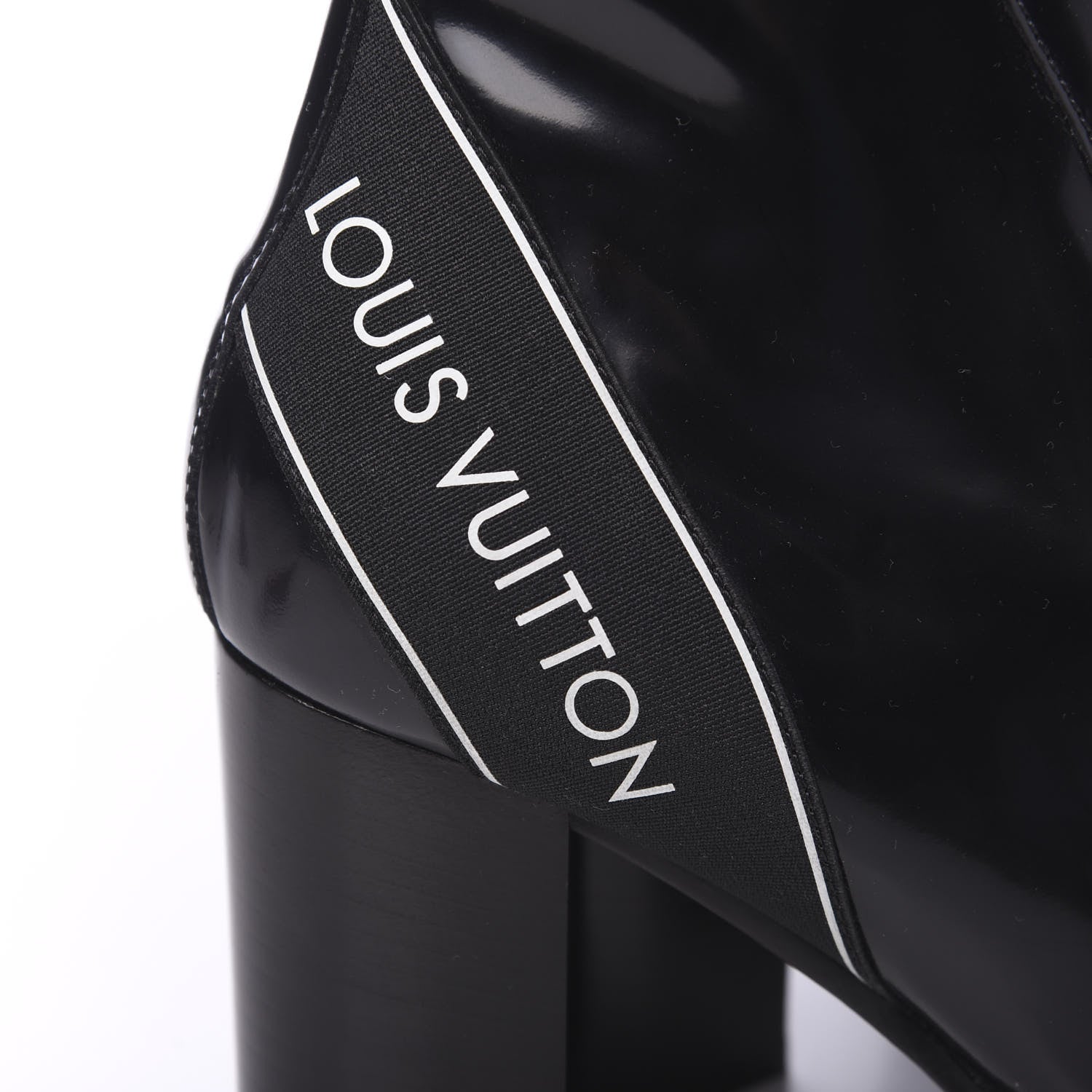 Louis Vuitton Glazed Calfskin Star Trail Ankle Boots 38 Black 6 of 7