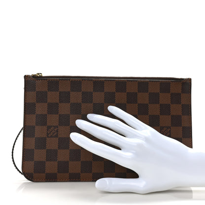 Louis Vuitton Damier Ebene Neverfull MM GM Pochette 2 of 9