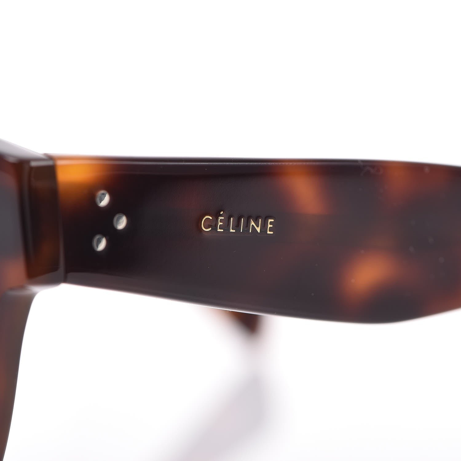 Celine Thin Preppy Sunglasses CL 41049/S Havana 6 of 8