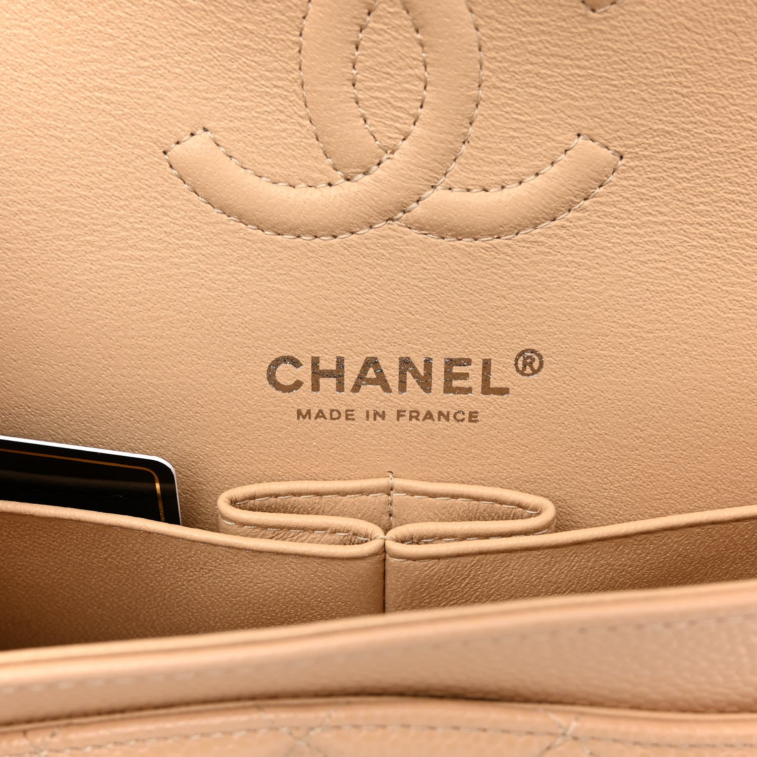 Chanel Caviar Quilted Small Double Flap Beige 5 of 9