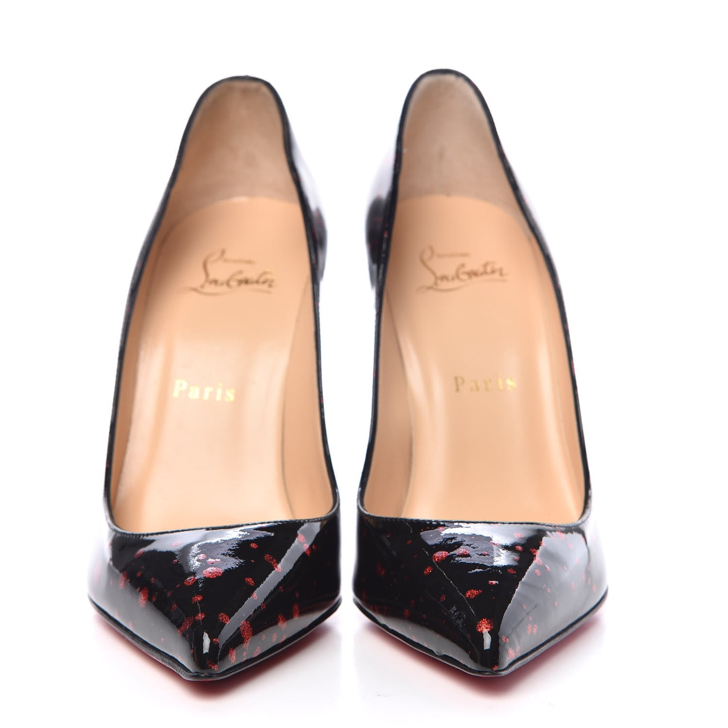 Patent Pollock Pigalle Follies 100 Pumps 37 Black Red
