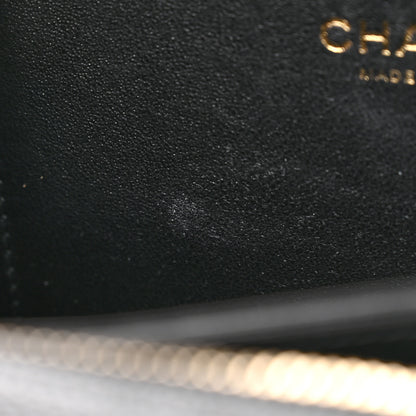 Chanel Caviar Quilted Small CC Filigree Vanity Case Black 10 of 11