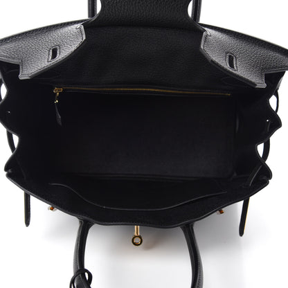 Hermes Togo Birkin 30 Black 5 of 11