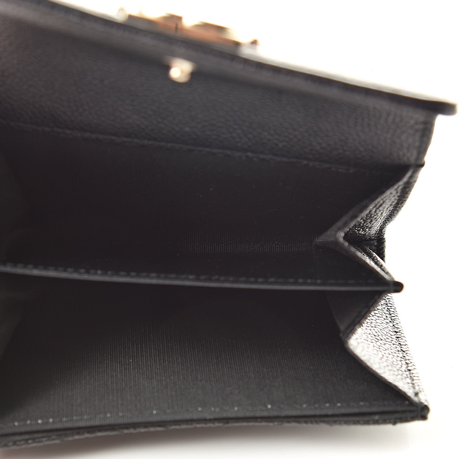 Chanel Caviar Chevron Quilted Boy Flap Card Holder Black 5 of 9