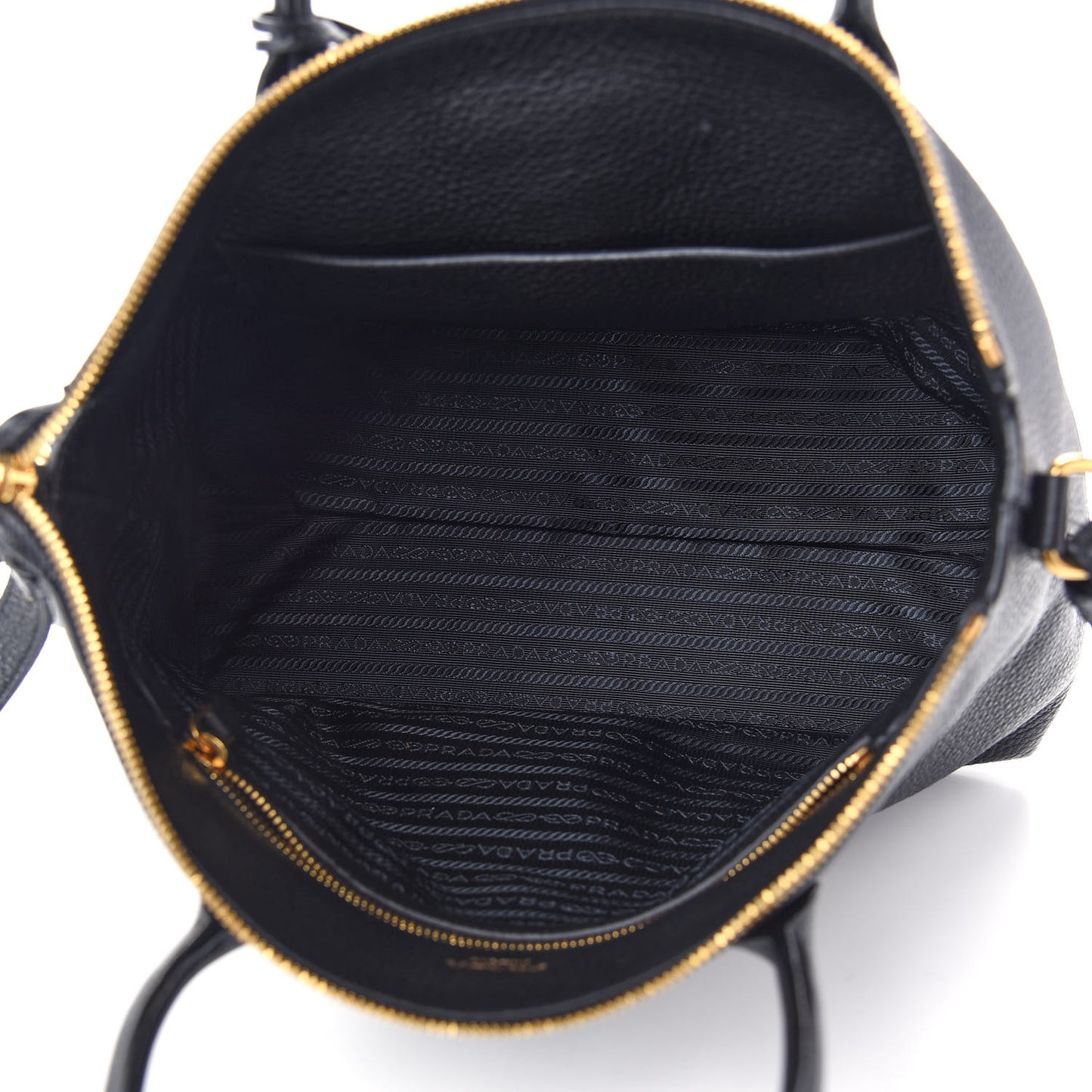 Vitello Daino Shopping Tote Black