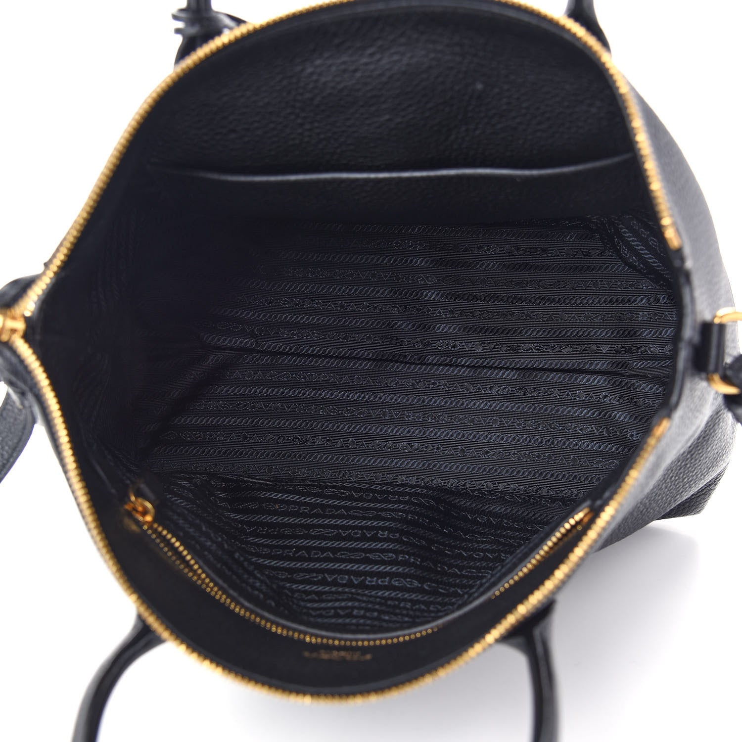 Prada Vitello Daino Shopping Tote Black 7 of 9