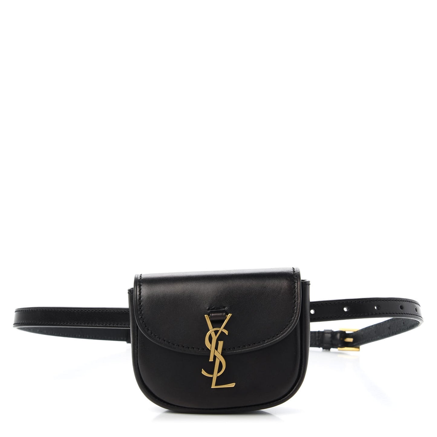 Smooth Calfskin Mini Classic Monogram Kaia Belt Black