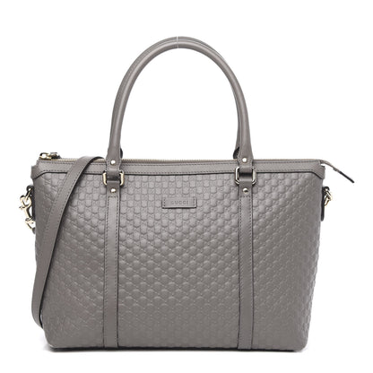 Gucci Soft Microguccissima Small Zippered Satchel Loess 1 of 12