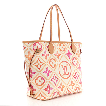 Louis Vuitton Monogram Giant By The Pool 2.0 Neverfull MM Coral 3 of 9