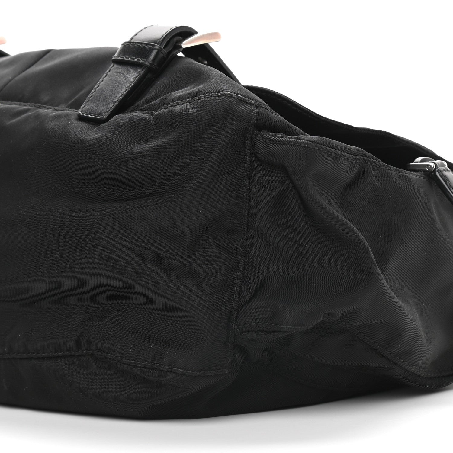 Prada Tessuto Nylon Messenger Bag Black 7 of 9