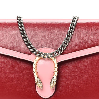 Gucci Azalea Calfskin Enamel Mini Dionysus Chain Wallet New Cherry Red Wild Rose Off White 8 of 11