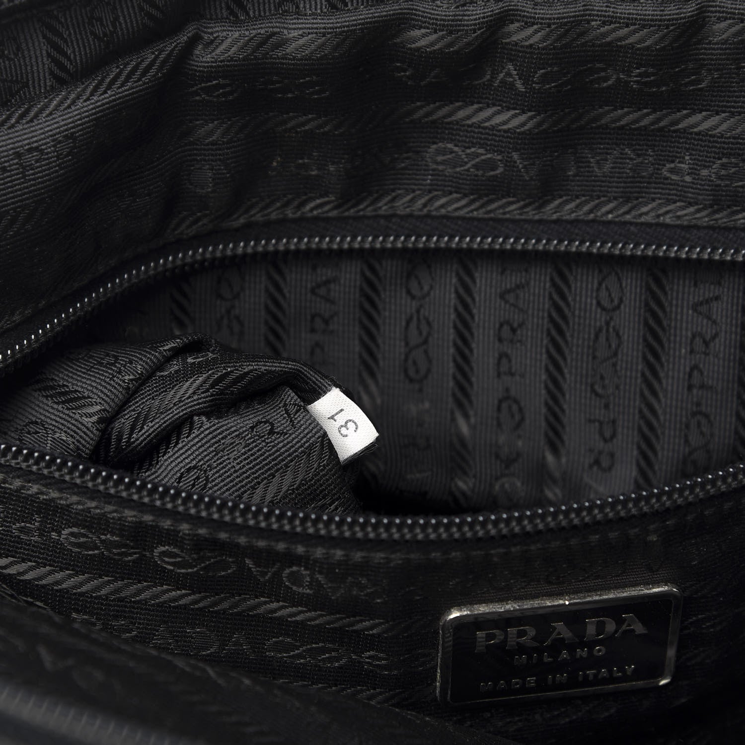 Prada Tessuto Nylon Sport Semitracolla Shoulder Bag Black 10 of 12