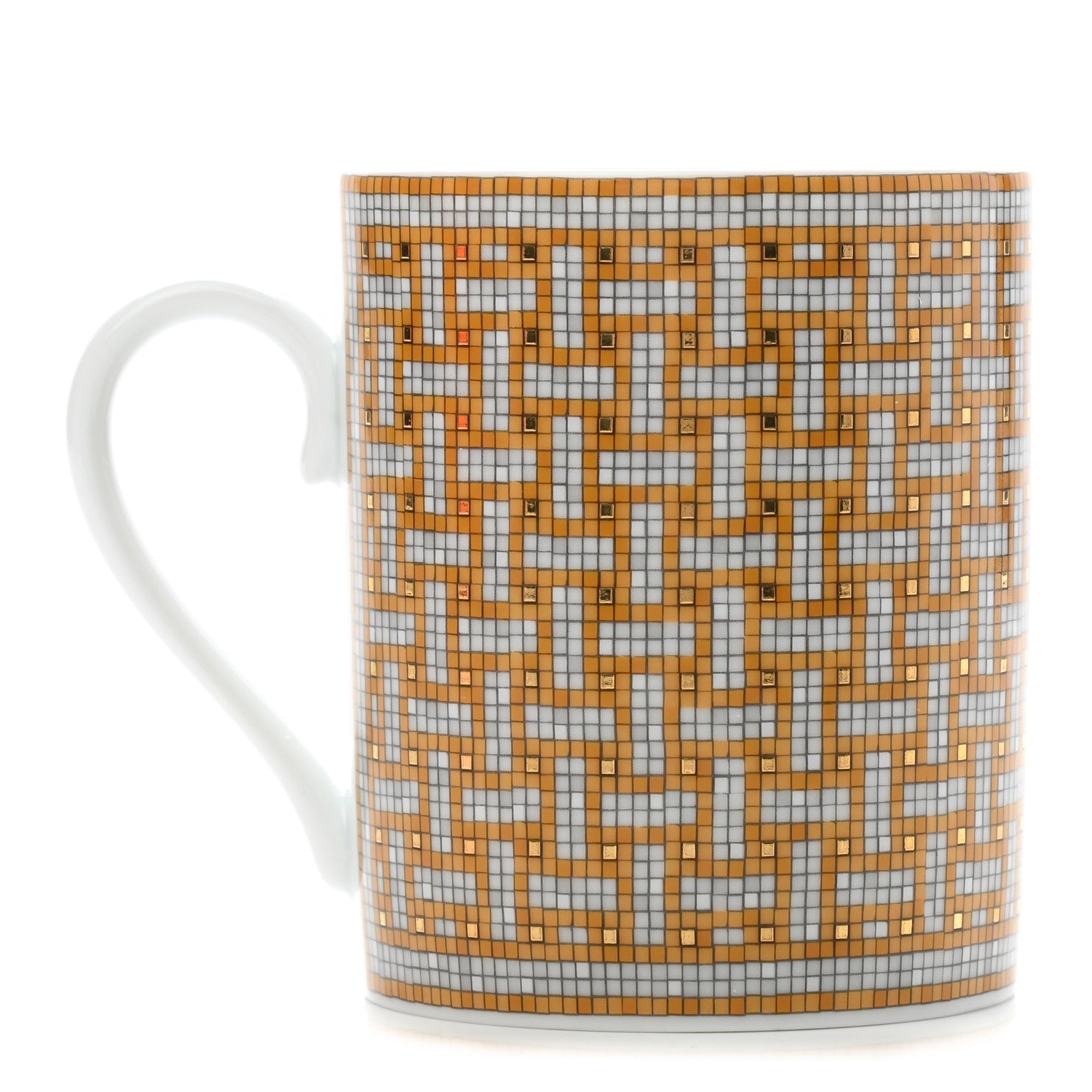 Hermes Porcelain Mosaique au 24 Mug Gold 1 of 6