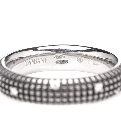 Damiani 18K Black Gold Diamond Metropolitan Dream Band Ring 54 6.75 4 of 4