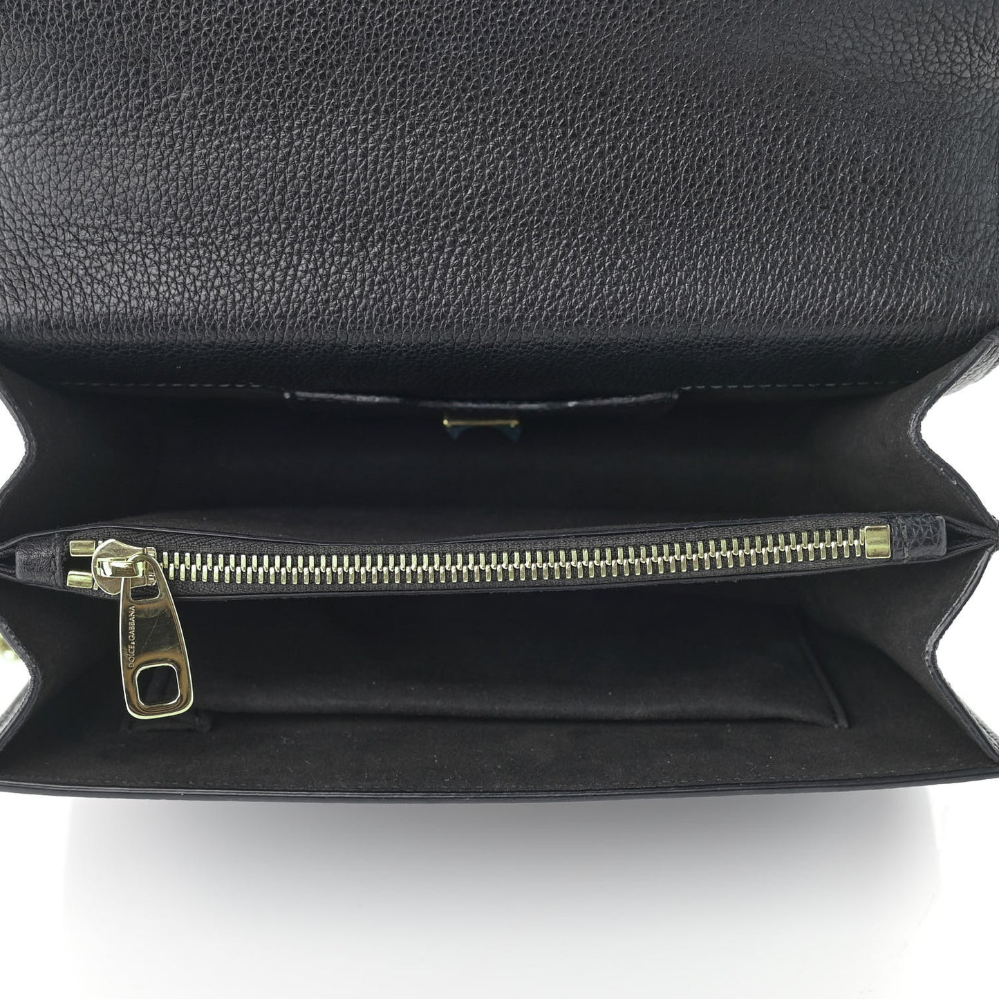 Grained Calfskin Rosalia Shoulder Bag Black