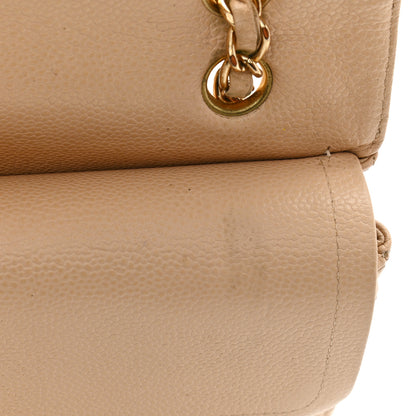 Chanel Caviar Quilted Medium Double Flap Beige Clair 14 of 14