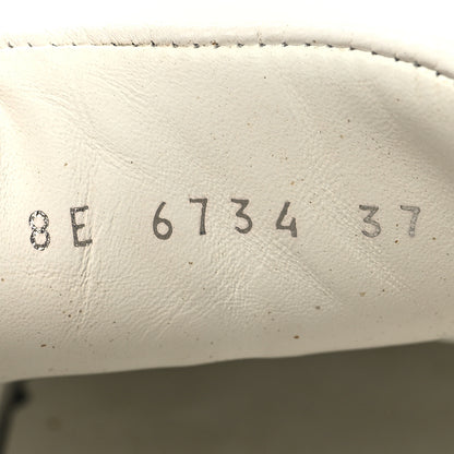 Fendi Vitello FF Embossed Womens Slip On Sneakers 37 Ultra 37 White Maya Black 6 of 9