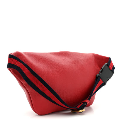 Gucci Grained Calfskin Logo Belt Bag Hibiscus Red 2 of 9