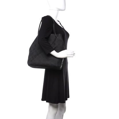 Gucci Canvas Monogram Gifford Shopping Tote Black 2 of 12
