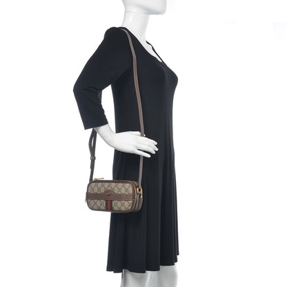 Gucci GG Supreme Monogram Web Mini Ophidia GG Bag Brown 3 of 11