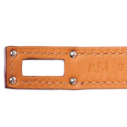 Hermes Shiny Alligator Kelly Double Tour Bracelet Small Rouge Vif 7 of 8