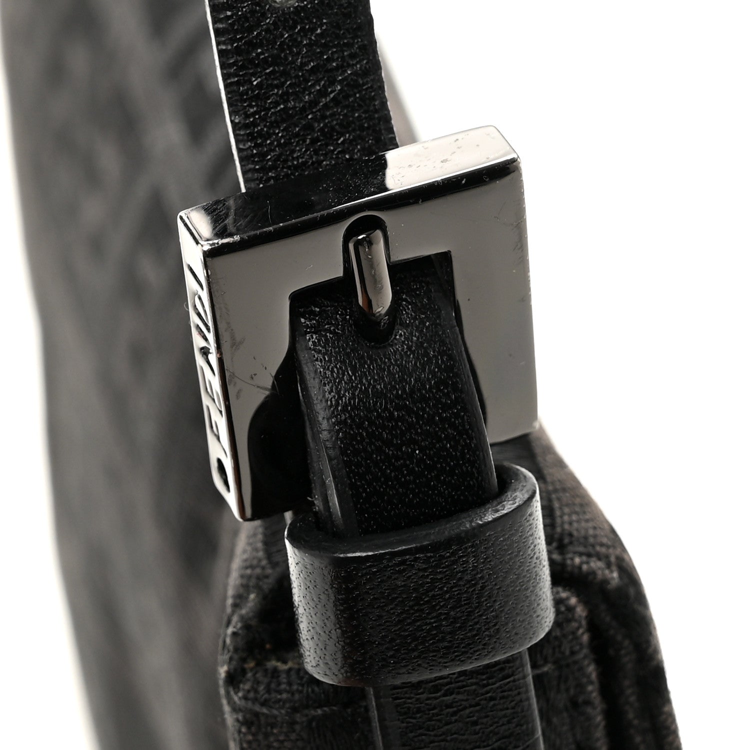 Fendi Zucchino Mini Baguette Black 12 of 15
