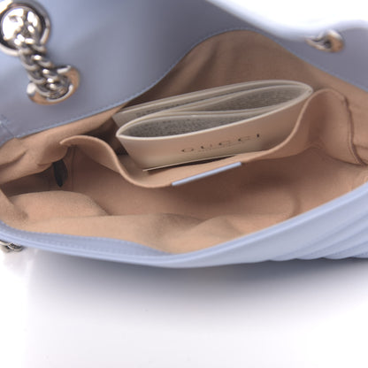 Gucci Calfskin Matelasse Mini GG Marmont Shoulder Bag Porcelain Light Blue 5 of 10