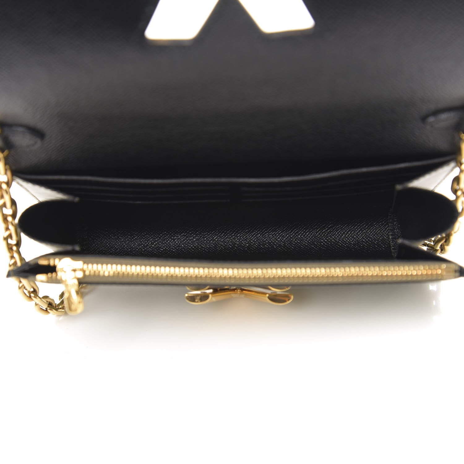Louis Vuitton Monogram Epi Kabuki Twist Chain Wallet 5 of 9