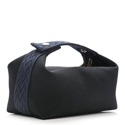 Hermes Canvas Small Bride-A-Brac Pouch Black Bleu Nuit 3 of 6