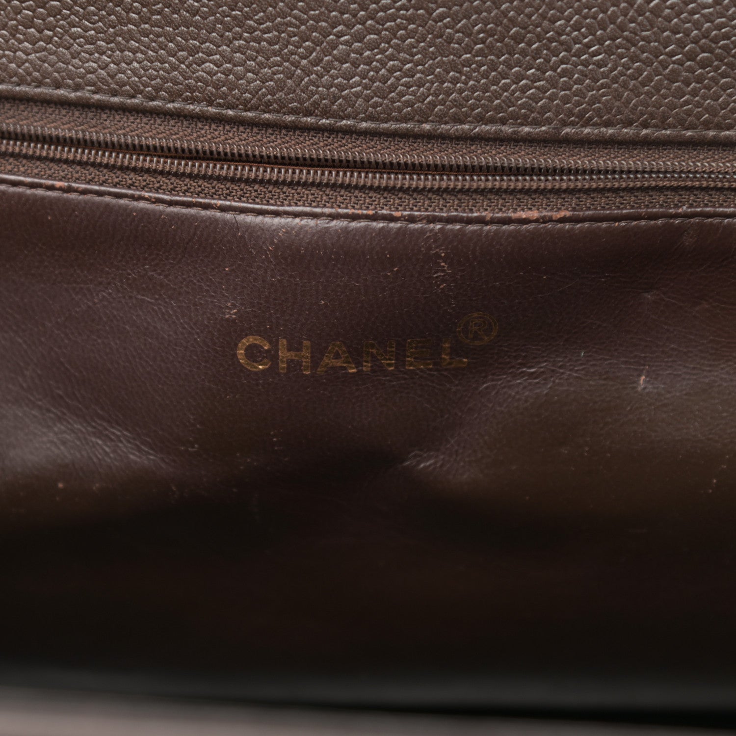 Chanel Caviar Quilted Timeless CC Tote Brown 6 of 15