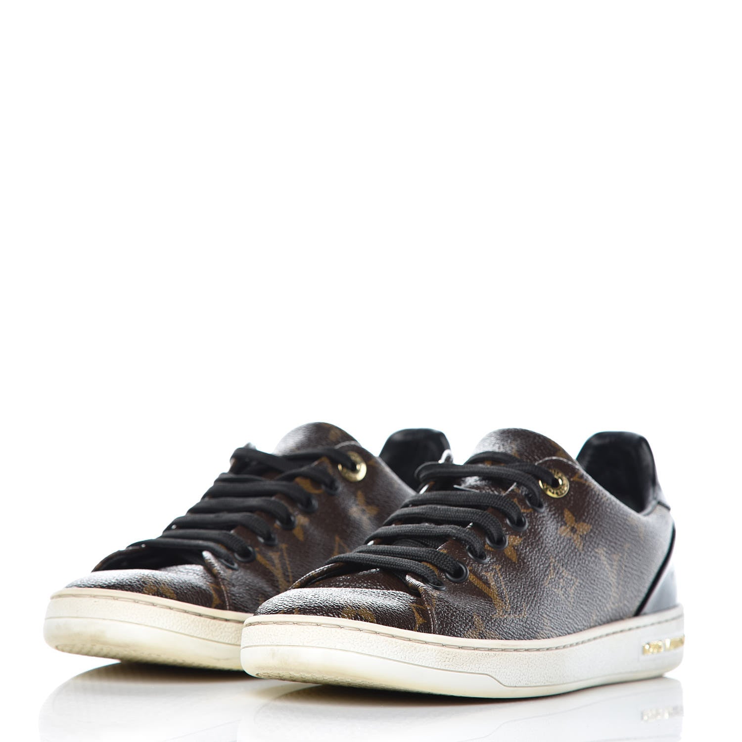 Louis Vuitton Patent Monogram Frontrow Sneakers 36.5 3 of 12