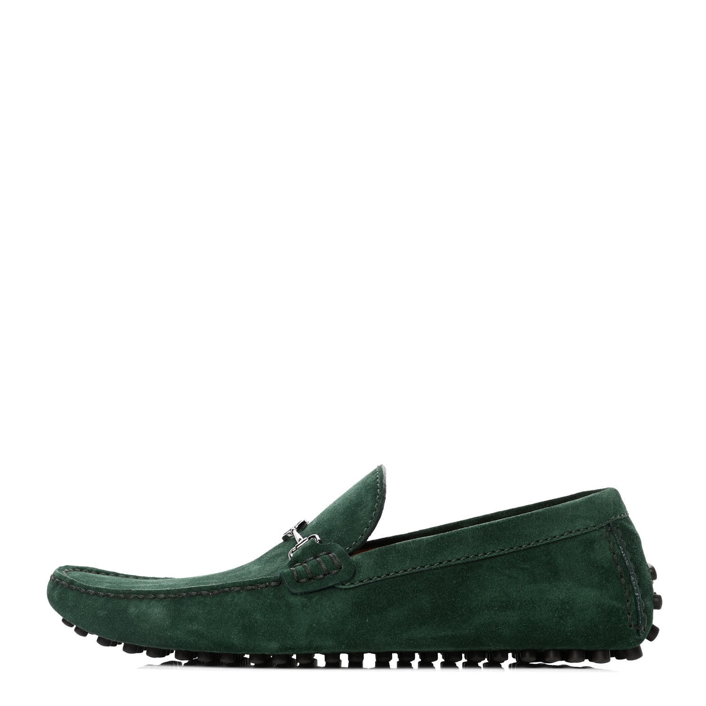 Suede Calfskin Mens LV Porto Vecchio Moccasin Loafers 7.5 Green